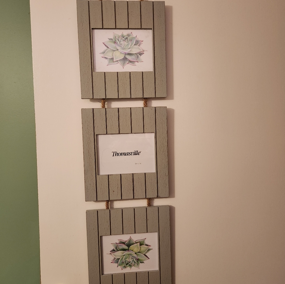 3 opening 5"x7" picture frame.